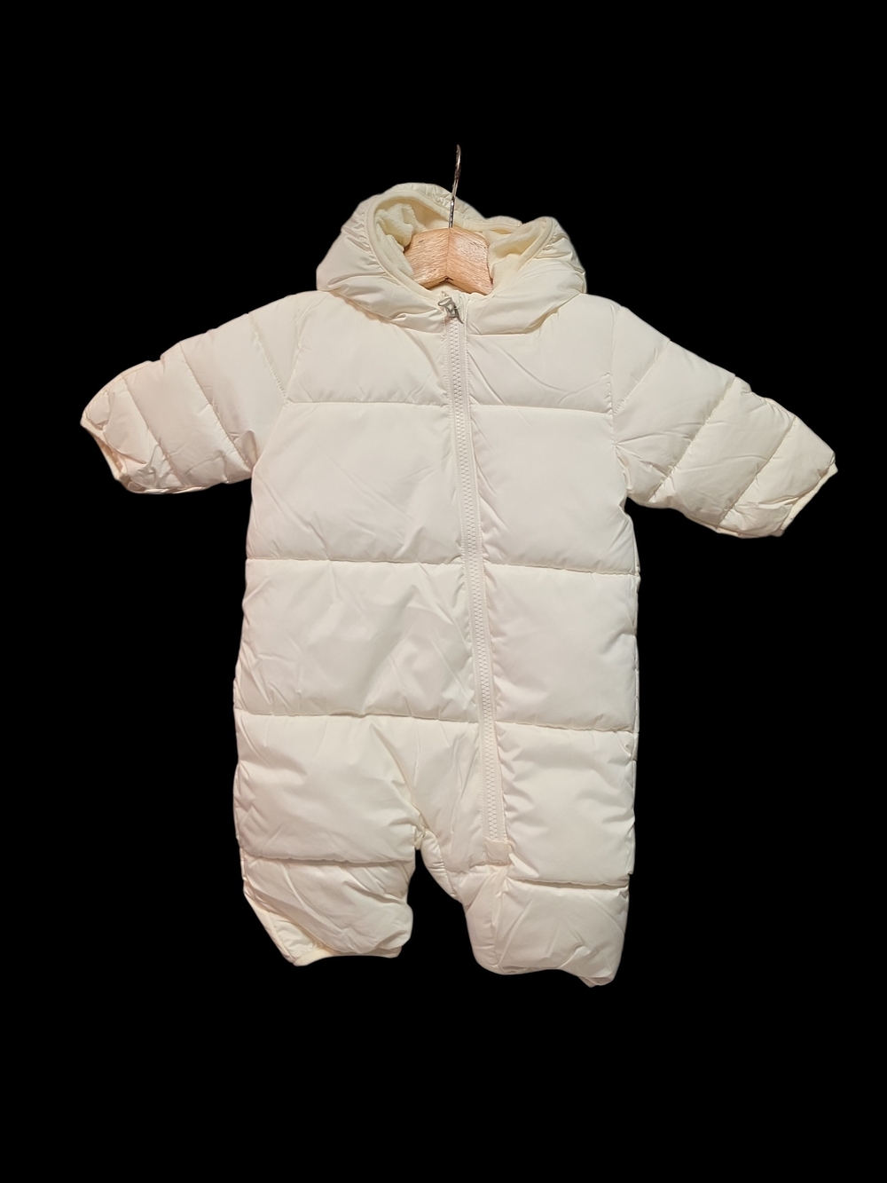 Amazon Essentials Baby Unisex Puffer-snowsuit White.0-3.3-6.6-9 New